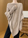 Asymmetrical Lantern Sleeve Sweater