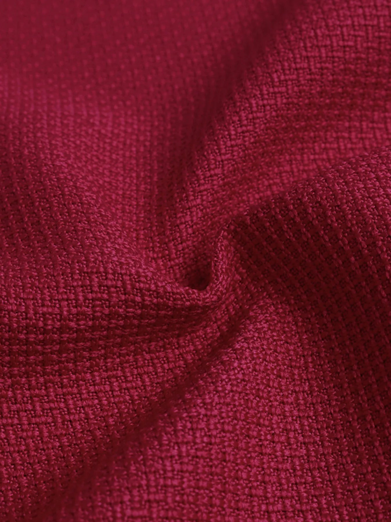 Close-up of textured red fabric