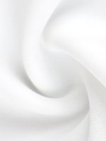 Abstract white swirl pattern on a light gray background