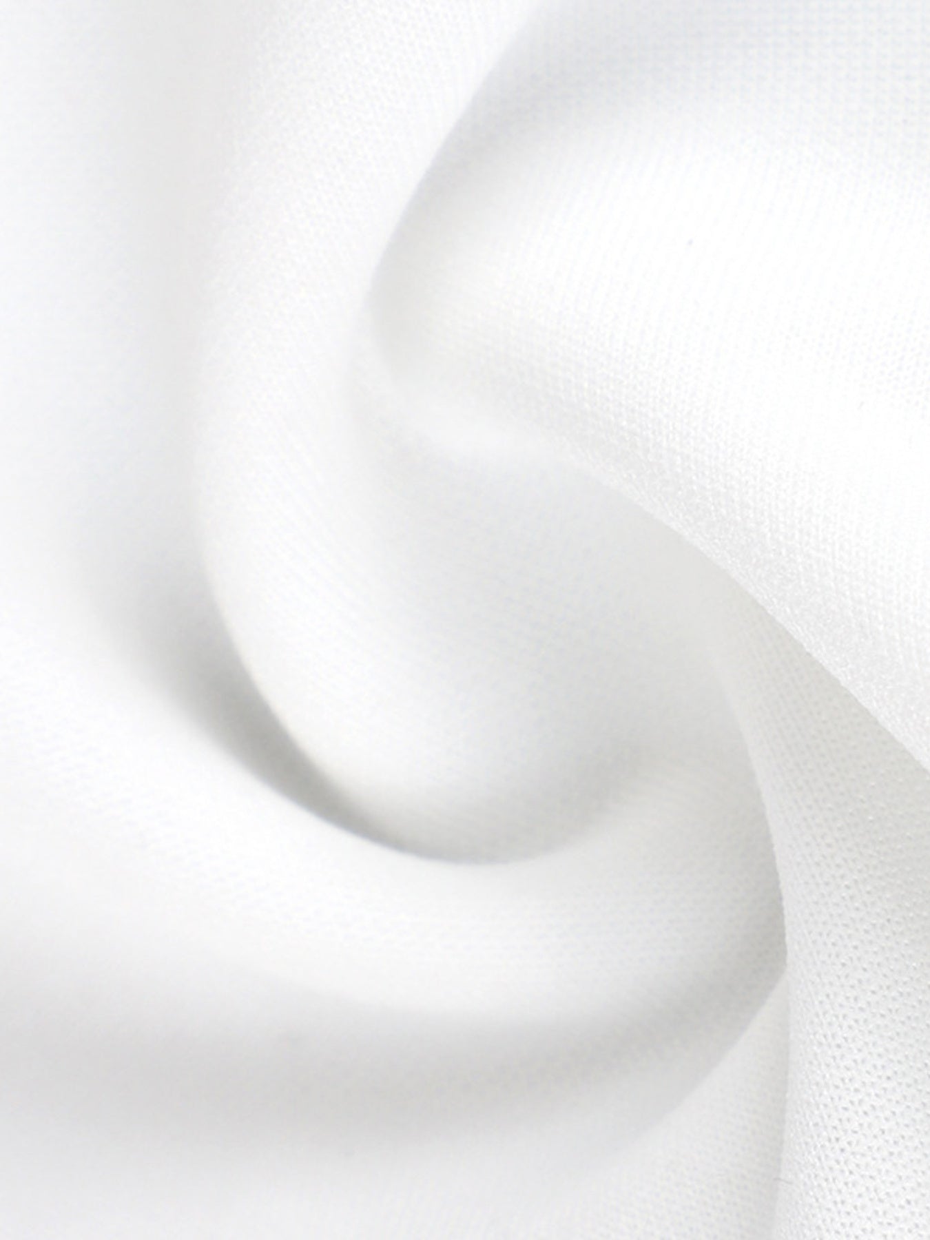 Abstract white swirl pattern on a light gray background