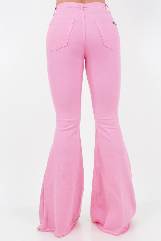 Rodeo Bell Bottom Jean in Pink