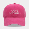 unisex Embroidered Washed Baseball Cap