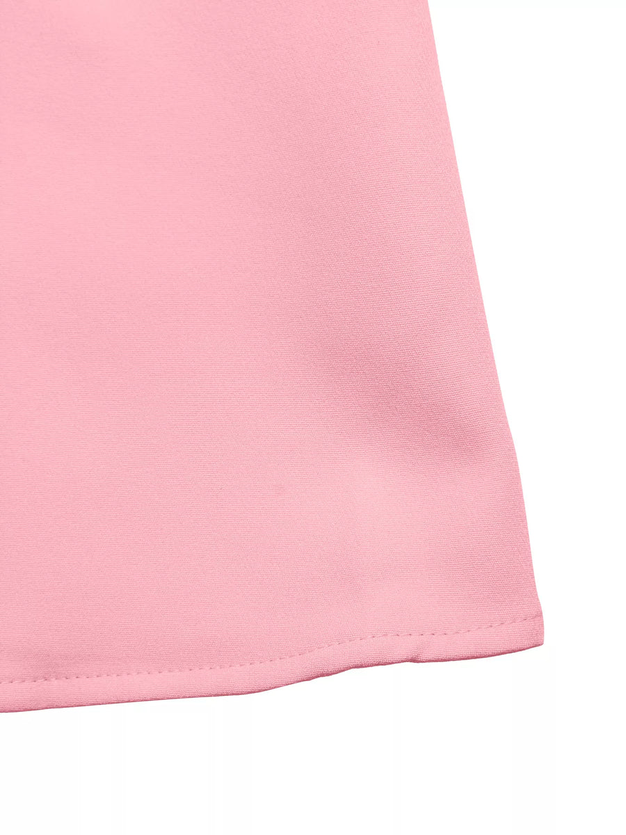 Close-up of a pink fabric corner on a white background