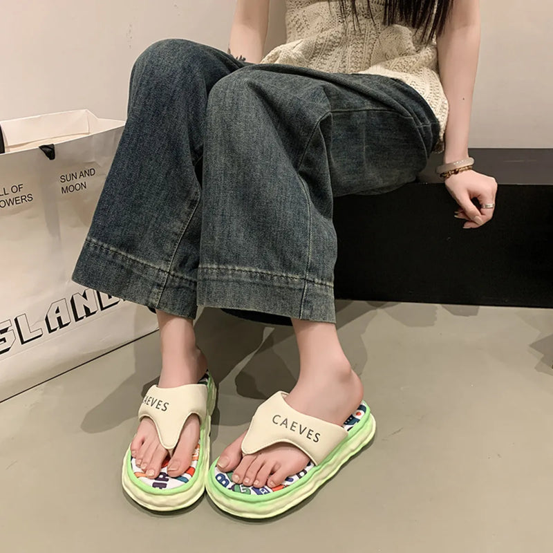 Person wearing Caevs sandals with a neutral background