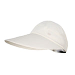 White visor cap on a white background