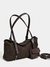 Women's luxury Y2K Brown Adjustable Strap Shoulder Bag