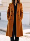 Double-Breasted Lapel Collar Coat