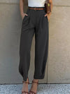 Women's High-Waisted Pleated Pants