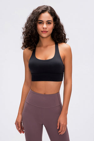 Black Millennia Double X Sports Bra 