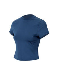 Blue t-shirt on a white background