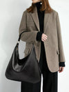 Leather Slouchy Shoulder Bag