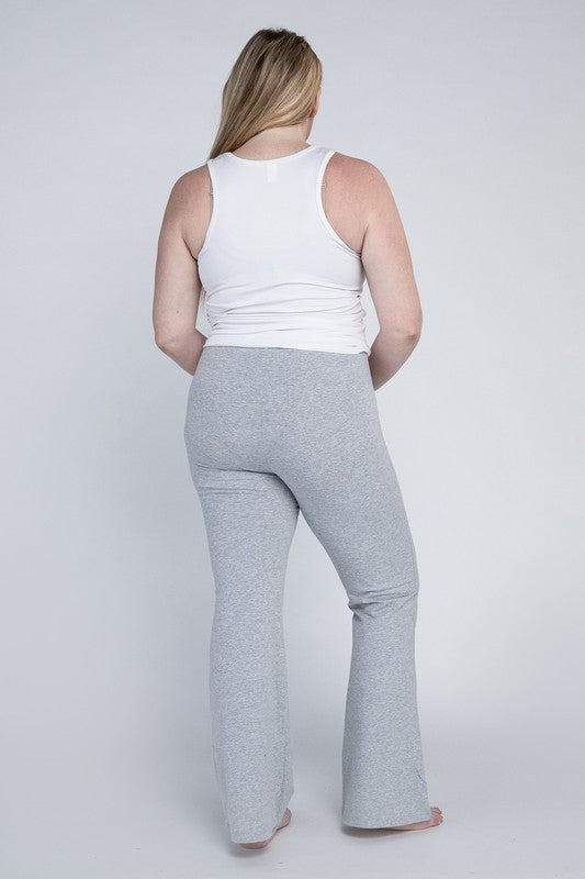 Plus Everyday Flare Bottoms gray