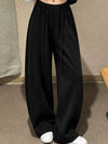 Drawstring Wide-Leg Casual Pants