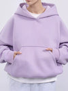 Kangaroo Pocket Dropped Shoulder Hoodie
