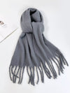 Fringe Solid Color Scarf