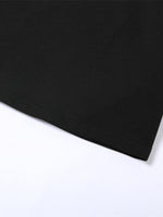 Black fabric on a white background