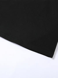 Black fabric on a white background