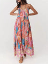 Floral Print Spaghetti Strap Maxi Dress For Women