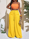 Wide-Leg Pants with Drawstring