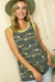 CAMOUFLAGE STAR PRINT TANK TOP