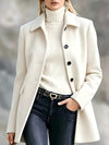 Single-Breasted Longline Coat For Women