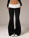High-Waisted Polka Dot Flare Pants