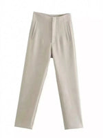 Beige pants on a white background