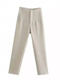 Beige pants on a white background