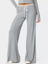 Lace Trim Wide Leg Pants