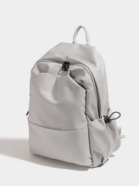 Light gray backpack on a white background