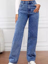Full Size High-Waisted Vintage Wash Jeans Plus Size