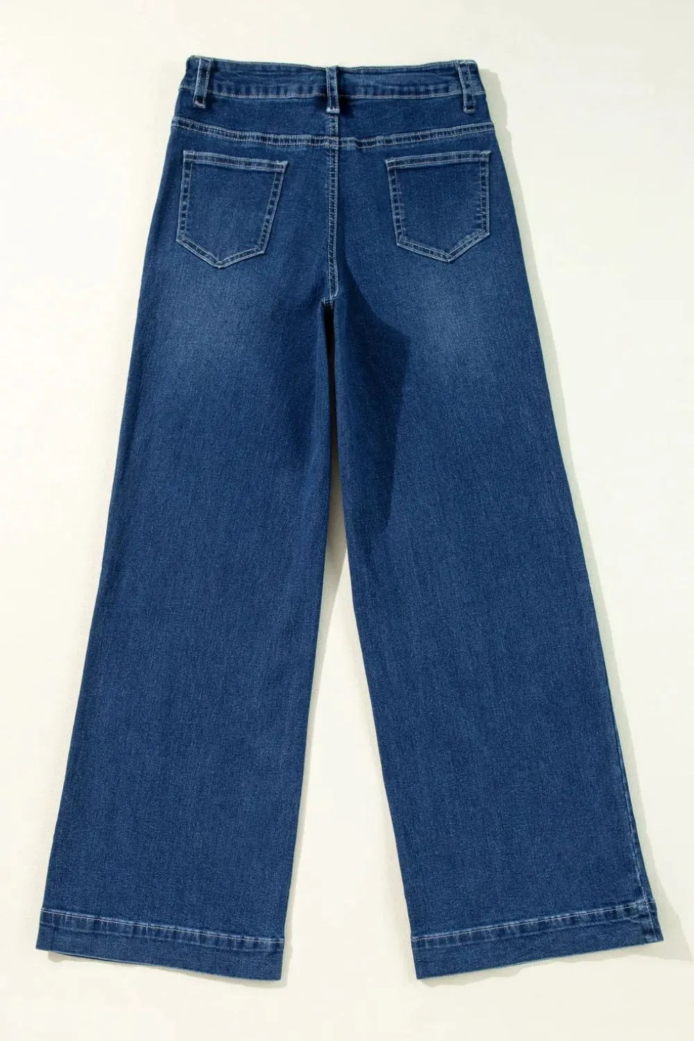 Blue jeans on a white background