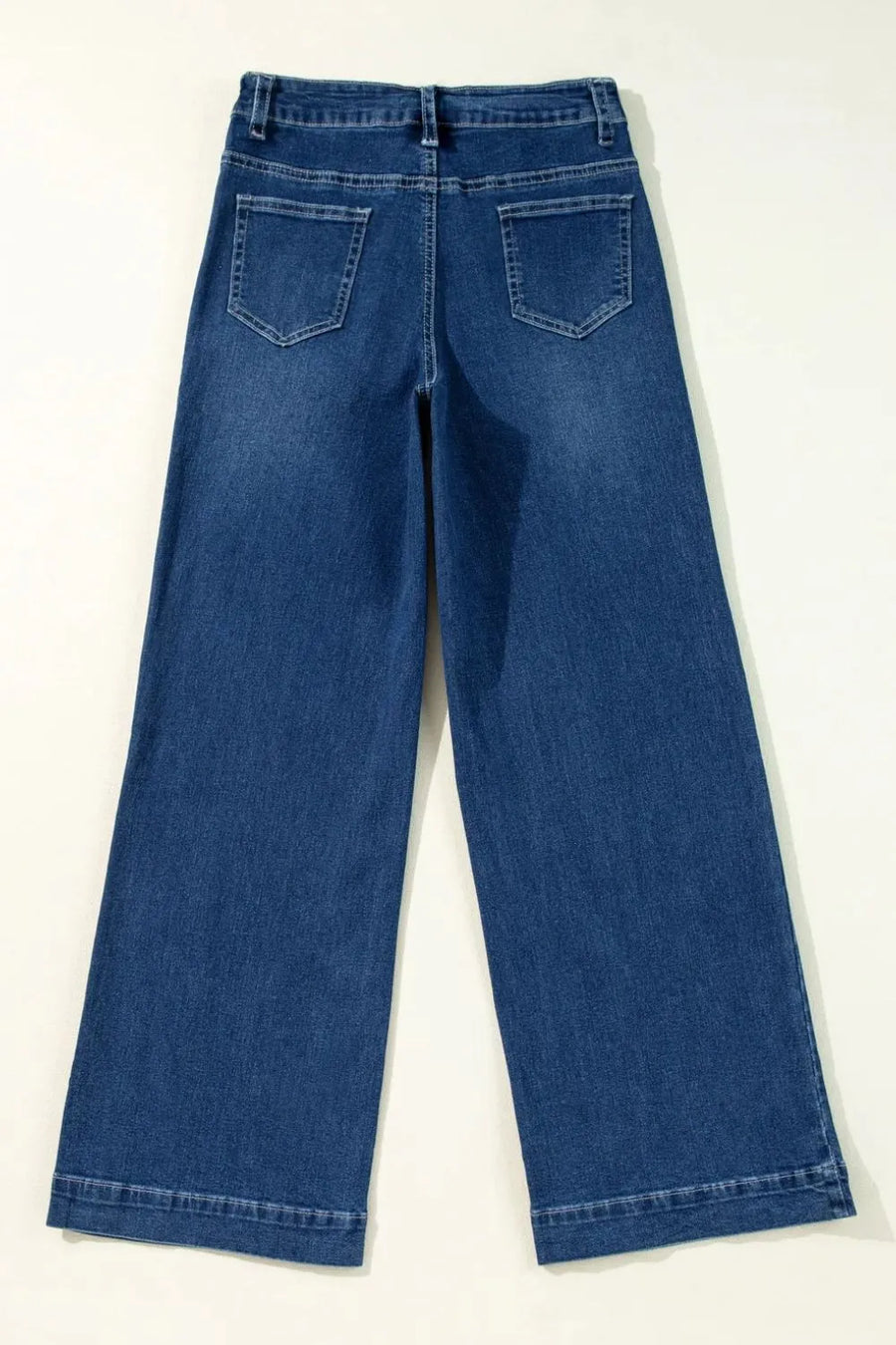Blue jeans on a white background