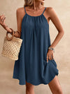 women 2026 vacation Casual Spaghetti Strap Gauze Dress