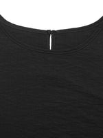 Close-up of a black garment with a zipper detail on a white background