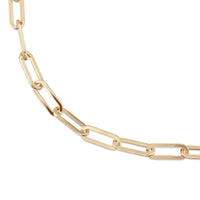 Close up view of Large Elongated Link Eyewear Chain