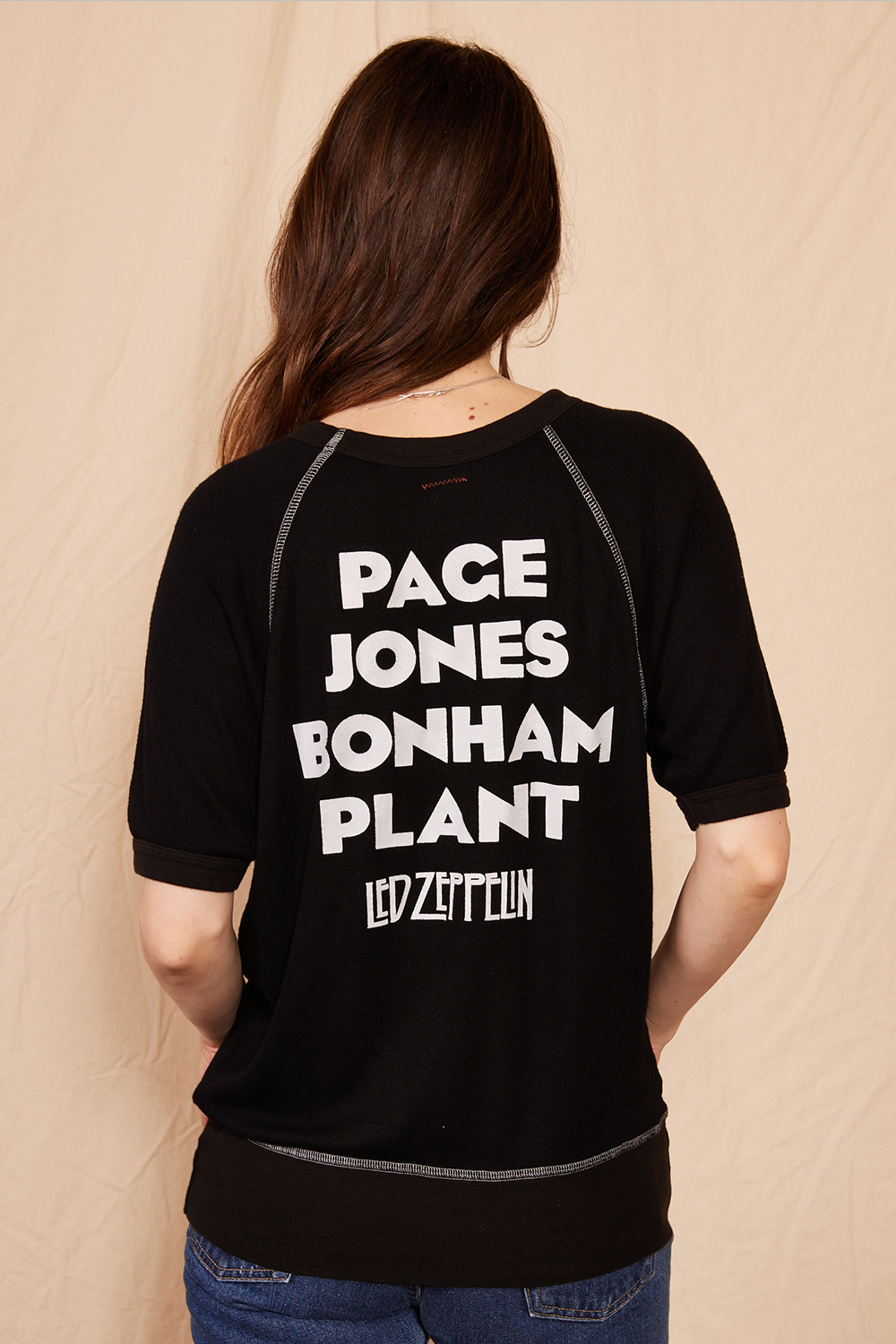 Back view of Led Zeppelin Short Sleeve Icarus Raglan