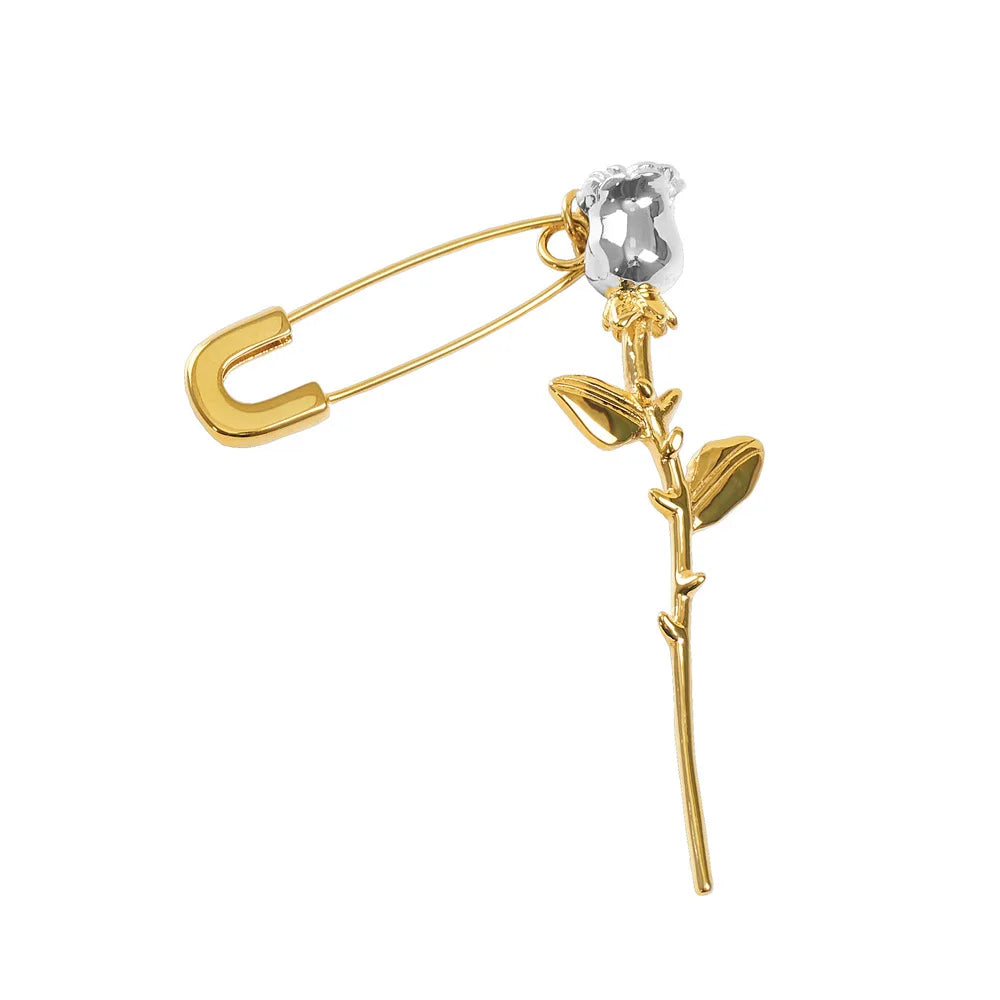 Marigold Shadows Accessories ***Azu Thorny Rose Pin Earring
