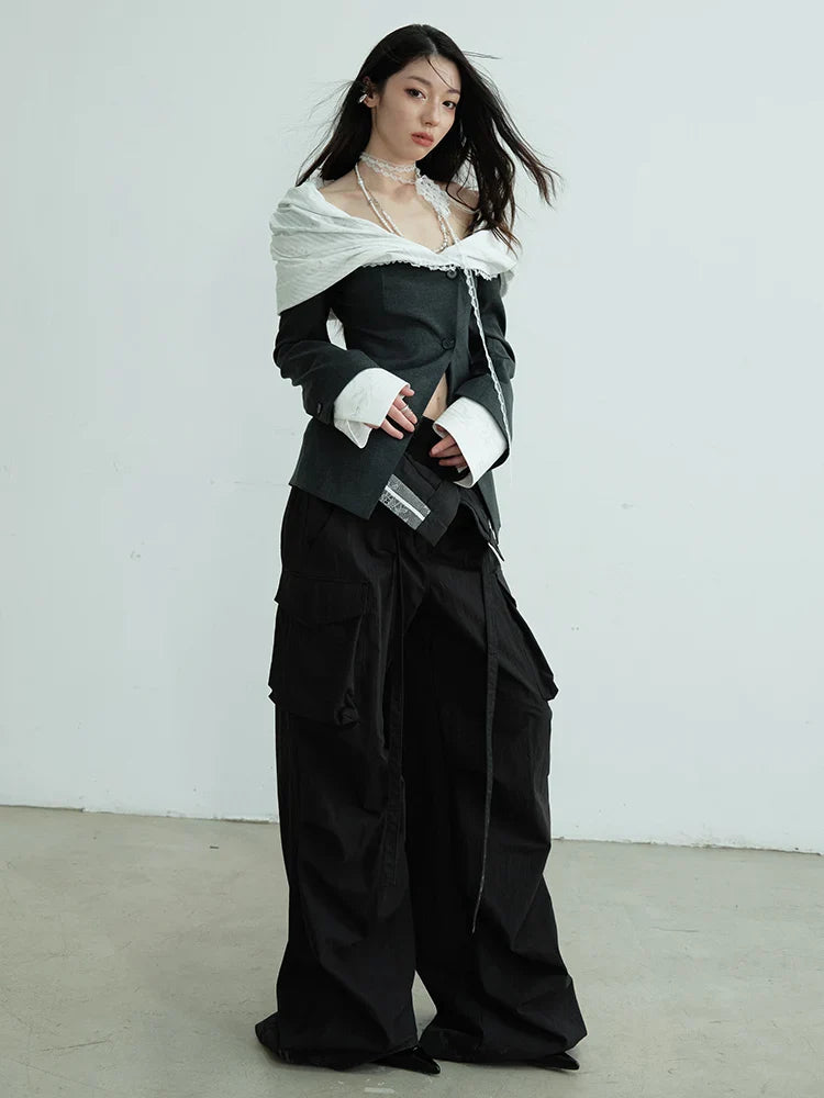 Marigold Shadows Blazers ***Opkuto Open Shoulder Blazer