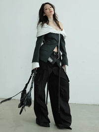 Marigold Shadows Blazers ***Opkuto Open Shoulder Blazer