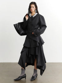 Marigold Shadows Blazers ** Sharka Belted Blazer