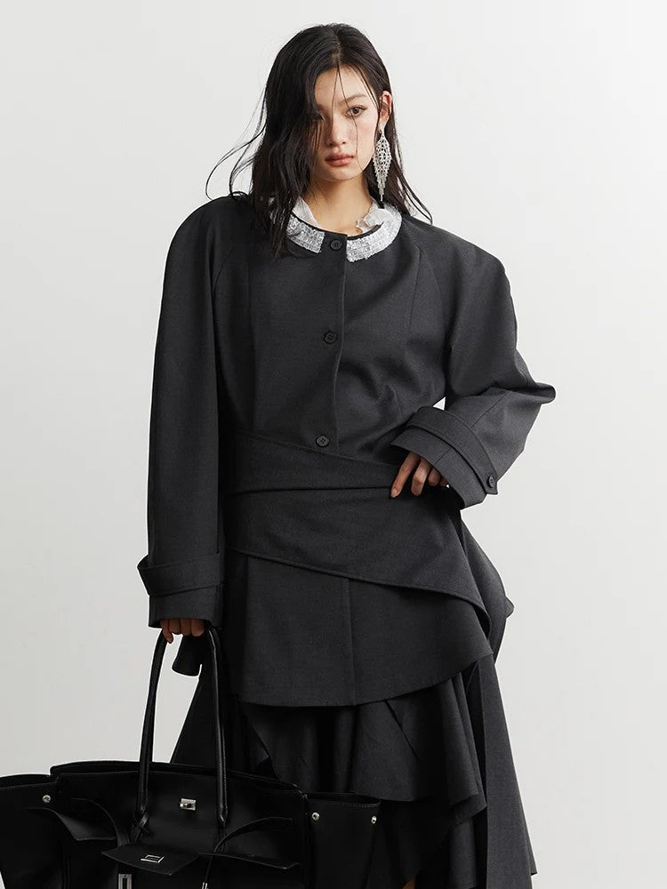 Marigold Shadows Blazers ** Sharka Belted Blazer