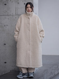 Marigold Shadows Coats Fleecie Combed Parka - Sand