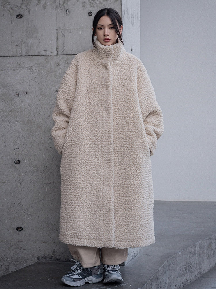 Marigold Shadows Coats Fleecie Combed Parka - Sand