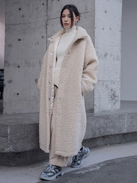 Marigold Shadows Coats Fleecie Combed Parka - Sand