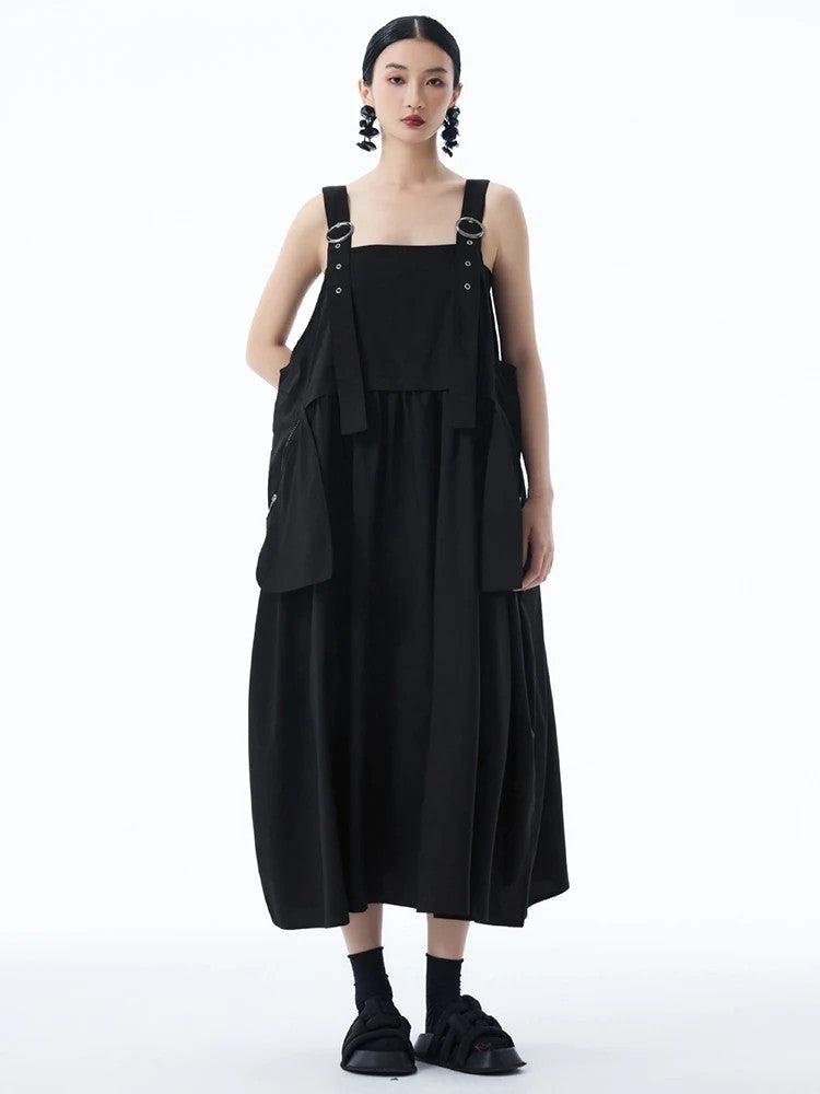 Marigold Shadows Dresses *** Canter Overall Pocket Dress