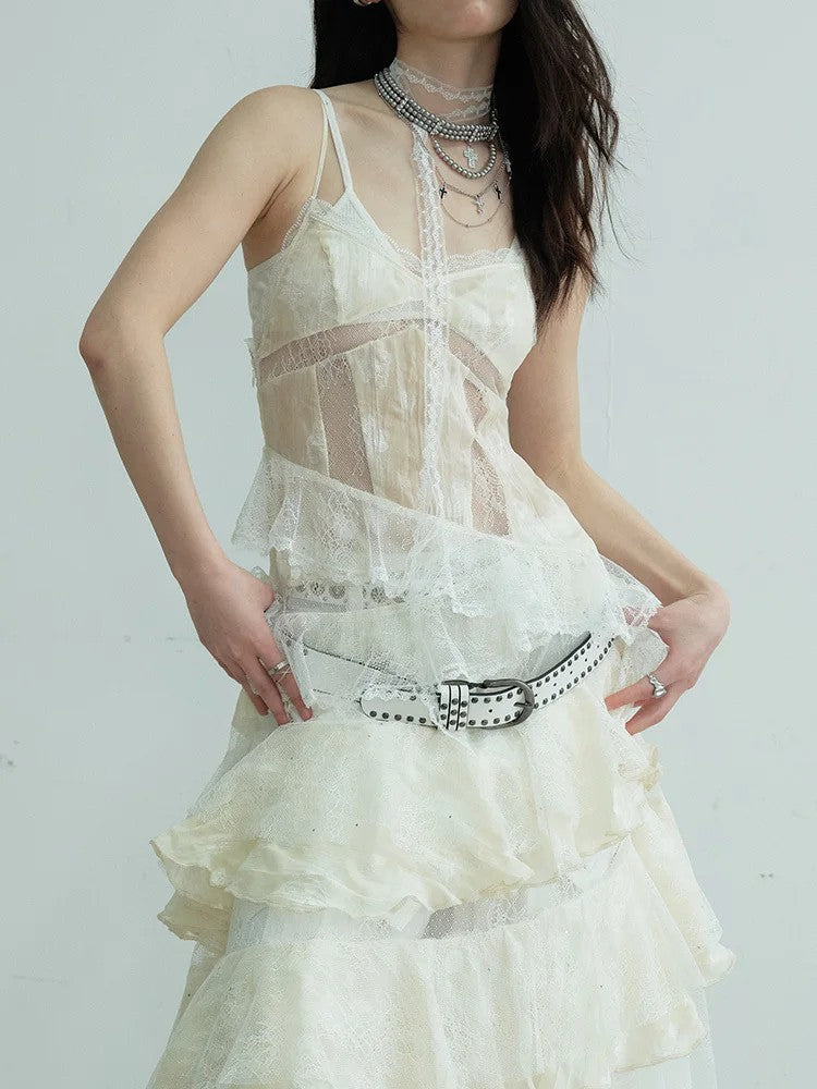 Marigold Shadows Dresses Deektah Layered Ruffle Dress