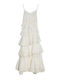 Marigold Shadows Dresses Deektah Layered Ruffle Dress