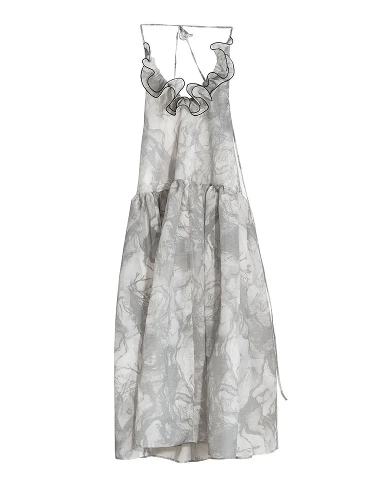 Marigold Shadows Dresses Marabella Ruffle Halter