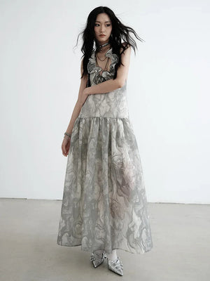 Marigold Shadows Dresses Marabella Ruffle Halter